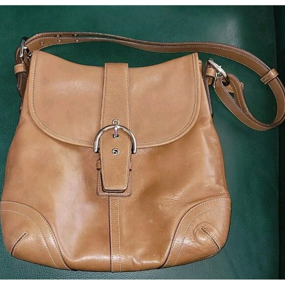 Vintage Coach G3s-9481 Brown Leather Crossbody/hobo Bag Bucket Shoulder Purse - Picture 8 of 11